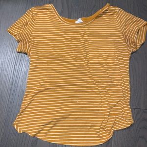 Garage yellow stripped T shirt